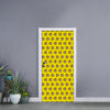 Monkey Emoji Pattern Print Door Sticker