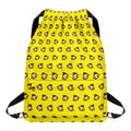 Monkey Emoji Pattern Print Drawstring Backpack
