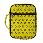 Monkey Emoji Pattern Print Front Pocket Bible Bag
