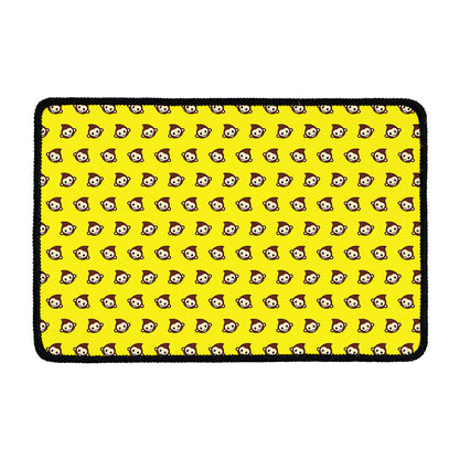 Monkey Emoji Pattern Print Kitchen Mat