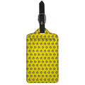 Monkey Emoji Pattern Print Luggage Tag
