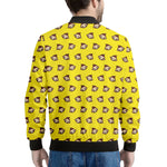 Monkey Emoji Pattern Print Men's Bomber Jacket