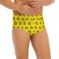 Monkey Emoji Pattern Print Men's Briefs