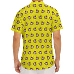Monkey Emoji Pattern Print Men's Deep V-Neck Shirt