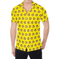 Monkey Emoji Pattern Print Men's Shirt