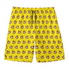 Monkey Emoji Pattern Print Men's Swim Trunks