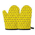 Monkey Emoji Pattern Print Oven Mitts