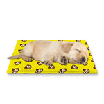 Monkey Emoji Pattern Print Pet Cooling Mat Cover