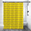 Monkey Emoji Pattern Print Premium Shower Curtain