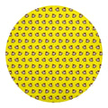 Monkey Emoji Pattern Print Round Blanket