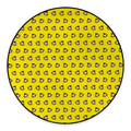 Monkey Emoji Pattern Print Round Floor Mat