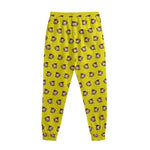 Monkey Emoji Pattern Print Sweatpants