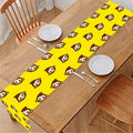 Monkey Emoji Pattern Print Table Runner