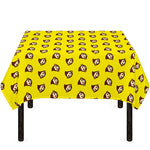 Monkey Emoji Pattern Print Tablecloth