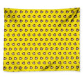 Monkey Emoji Pattern Print Tapestry
