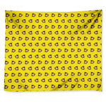 Monkey Emoji Pattern Print Tapestry