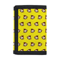 Monkey Emoji Pattern Print Trifold Wallet
