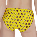 Monkey Emoji Pattern Print Women's Panties