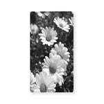 Monochrome Daisy Flower Print Baby Crib Sheet