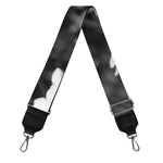 Monochrome Daisy Flower Print Bag Strap