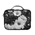 Monochrome Daisy Flower Print Briefcase Bible Bag