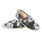 Monochrome Daisy Flower Print Casual Shoes