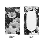 Monochrome Daisy Flower Print Changing Pad Cover
