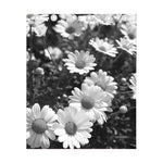 Monochrome Daisy Flower Print Curtain