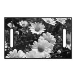 Monochrome Daisy Flower Print Golf Cart Seat Cover