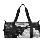 Monochrome Daisy Flower Print Gym Bag