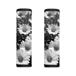 Monochrome Daisy Flower Print Handle Covers