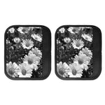 Monochrome Daisy Flower Print Handle Covers