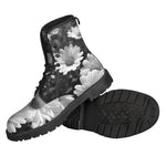 Monochrome Daisy Flower Print Backpack