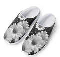 Monochrome Daisy Flower Print Mesh Casual Shoes
