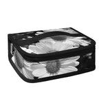 Monochrome Daisy Flower Print Small Lunch Bag