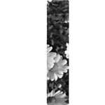Monochrome Daisy Flower Print Table Runner