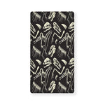Monochrome Dinosaur Fossil Pattern Print Baby Crib Sheet