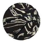 Monochrome Dinosaur Fossil Pattern Print Basketball