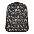 Monochrome Dinosaur Fossil Pattern Print Casual Backpack