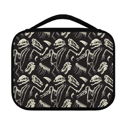 Monochrome Dinosaur Fossil Pattern Print Classic Bible Case