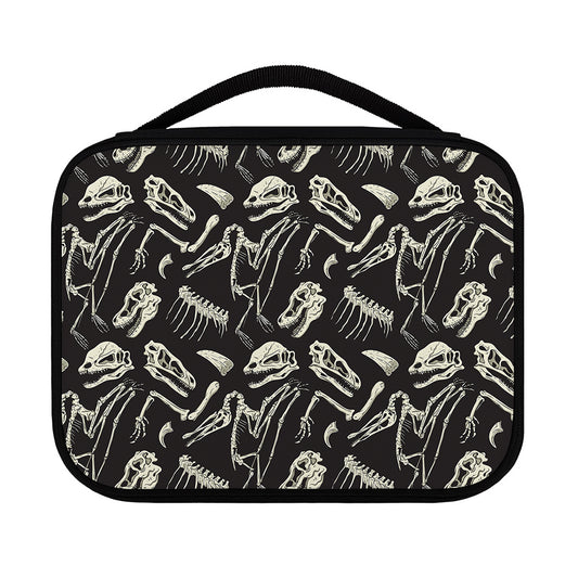 Monochrome Dinosaur Fossil Pattern Print Classic Bible Case