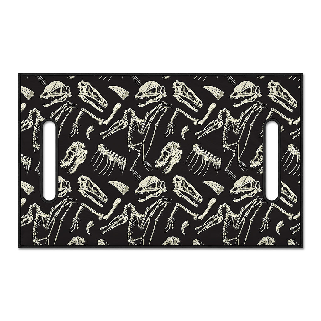 Monochrome Dinosaur Fossil Pattern Print Golf Cart Seat Cover