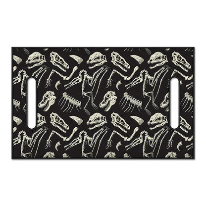 Monochrome Dinosaur Fossil Pattern Print Golf Cart Seat Cover