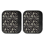 Monochrome Dinosaur Fossil Pattern Print Handle Covers