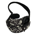 Monochrome Dinosaur Fossil Pattern Print Pet Sling Carrier