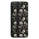 Monochrome Dinosaur Fossil Pattern Print Refrigerator Handle Covers