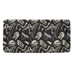 Monochrome Dinosaur Fossil Pattern Print Towel