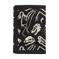 Monochrome Dinosaur Fossil Pattern Print Trifold Wallet