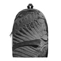 Monochrome Dinosaur Fossil Print School Backpack