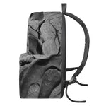Monochrome Dinosaur Fossil Print Backpack